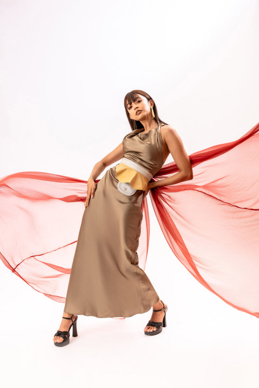 Peplum Pocket Belt - Gold & Silver