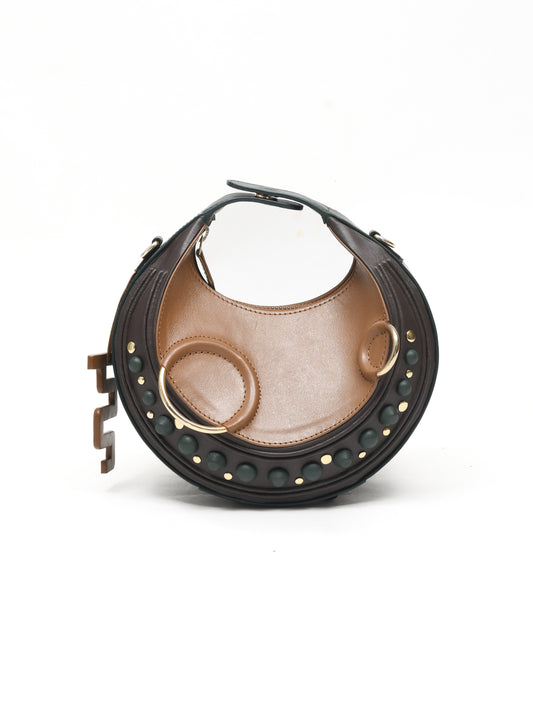 Halo Bag - Tan, Brown & Bottle Green