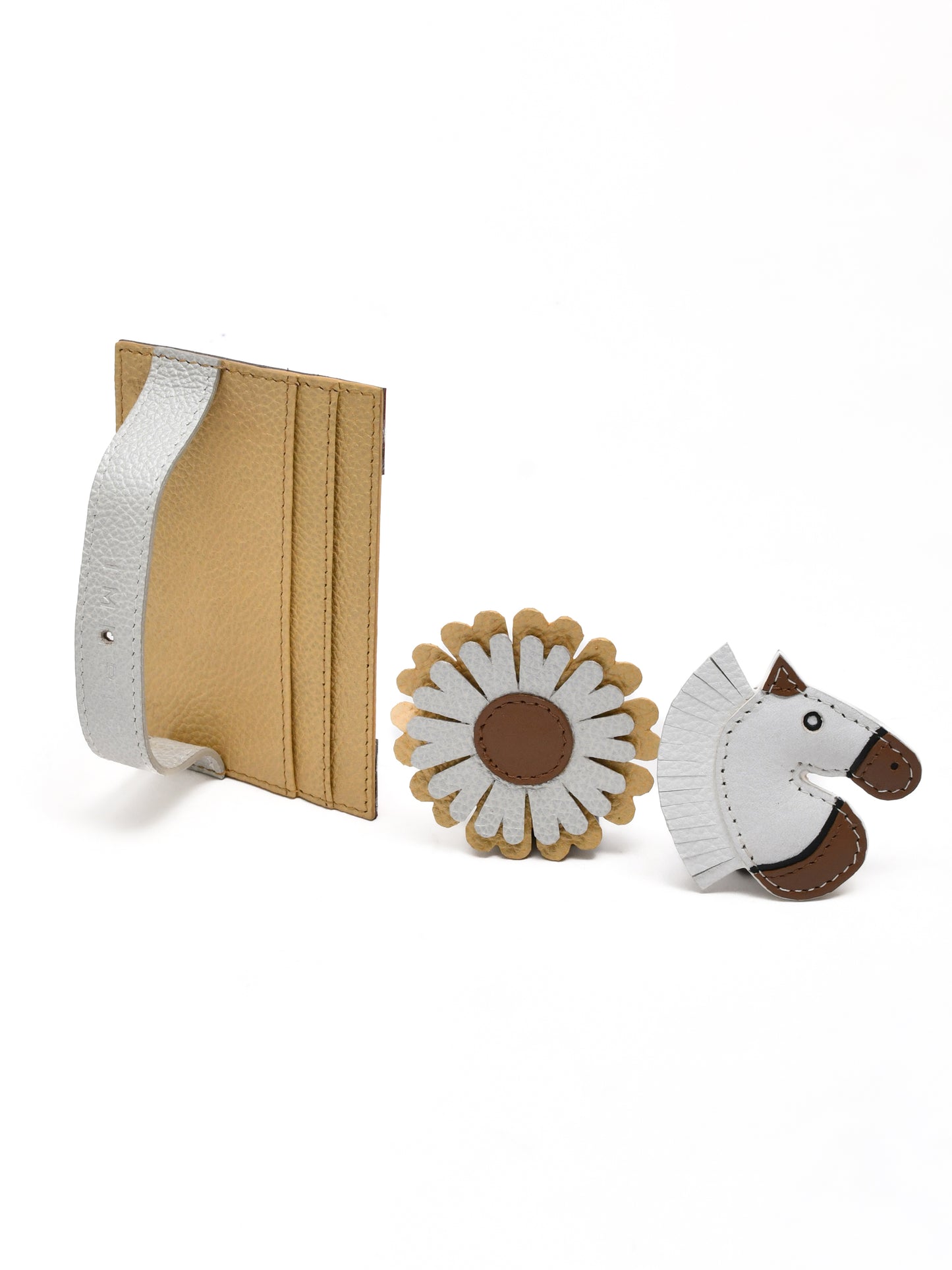 Clip-On Charm Card Case in Gold