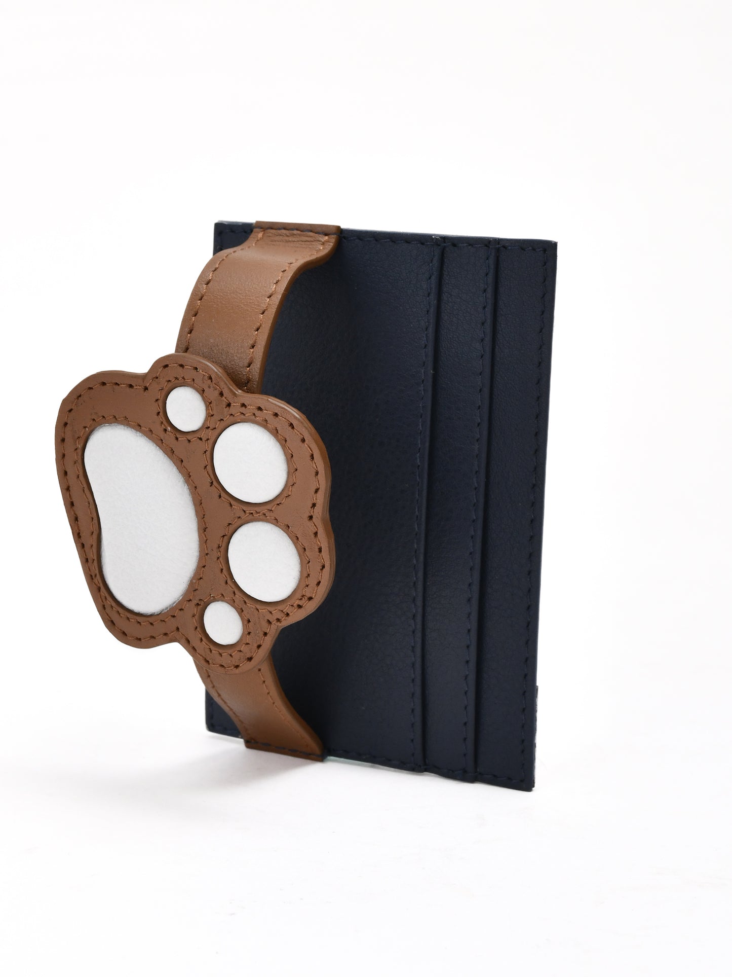 Clip-On Charm Card Case in Navy