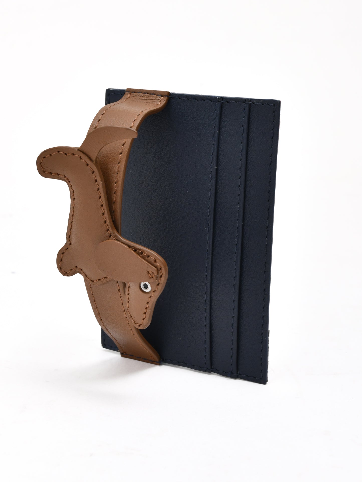 Clip-On Charm Card Case in Navy