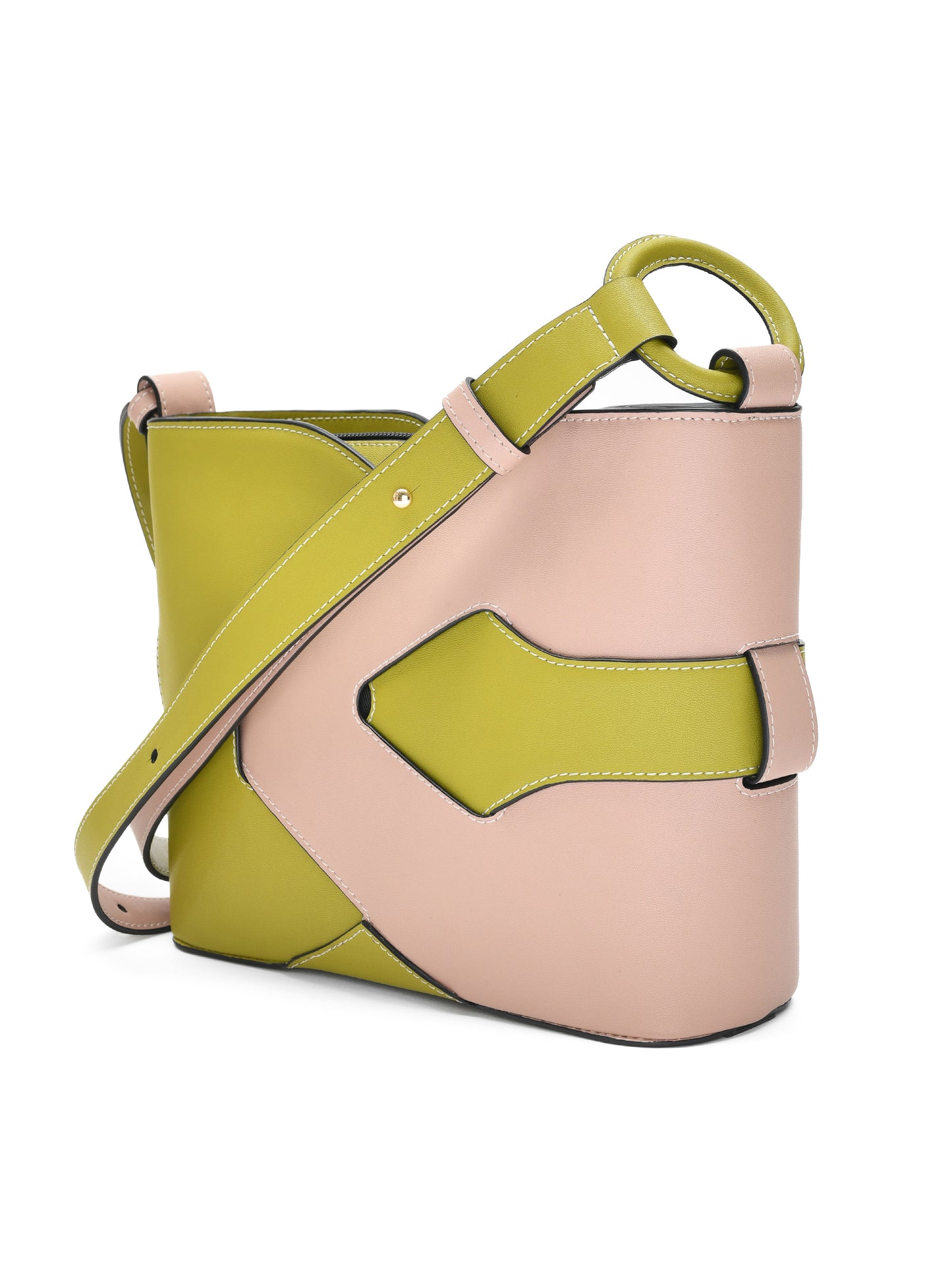 SIDEY BAG in PINK & GREEN