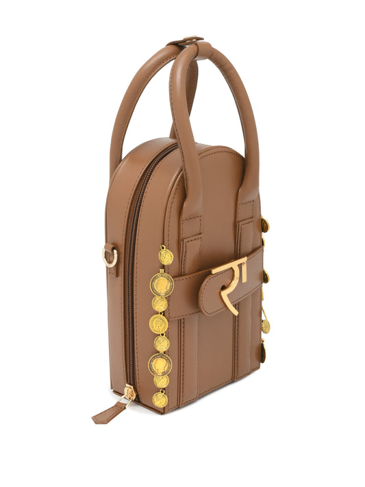 Sunlit Moon Bag - Tan Brown
