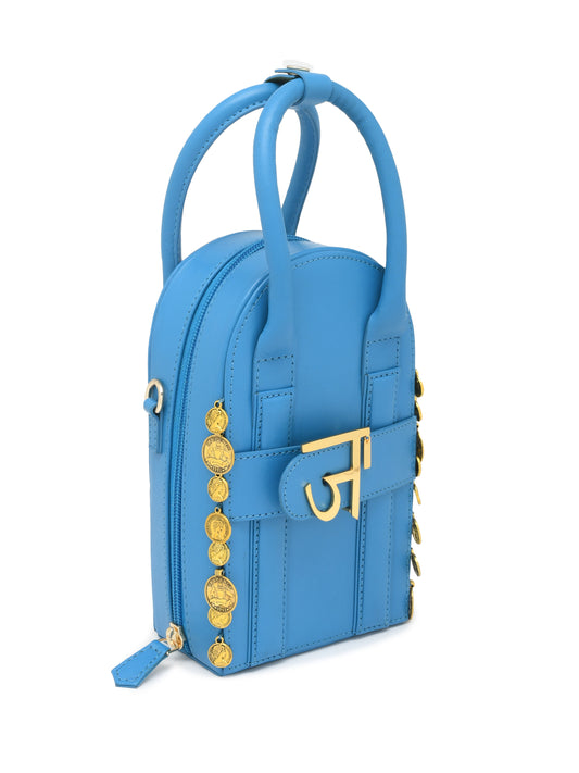 Sunlit Moon Bag - Jodhpur blue