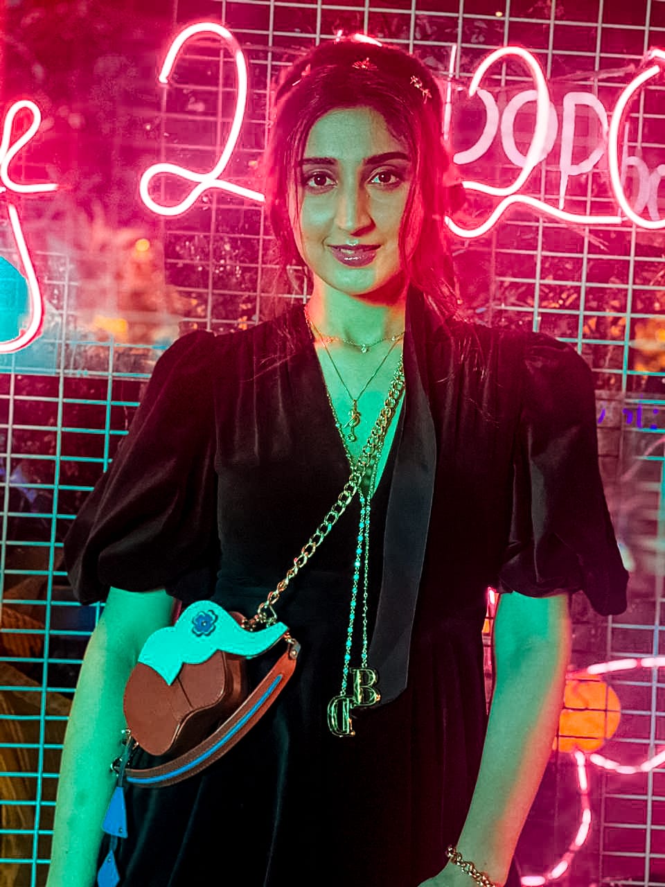 Flower Eye Hathi Batua Bag -Red