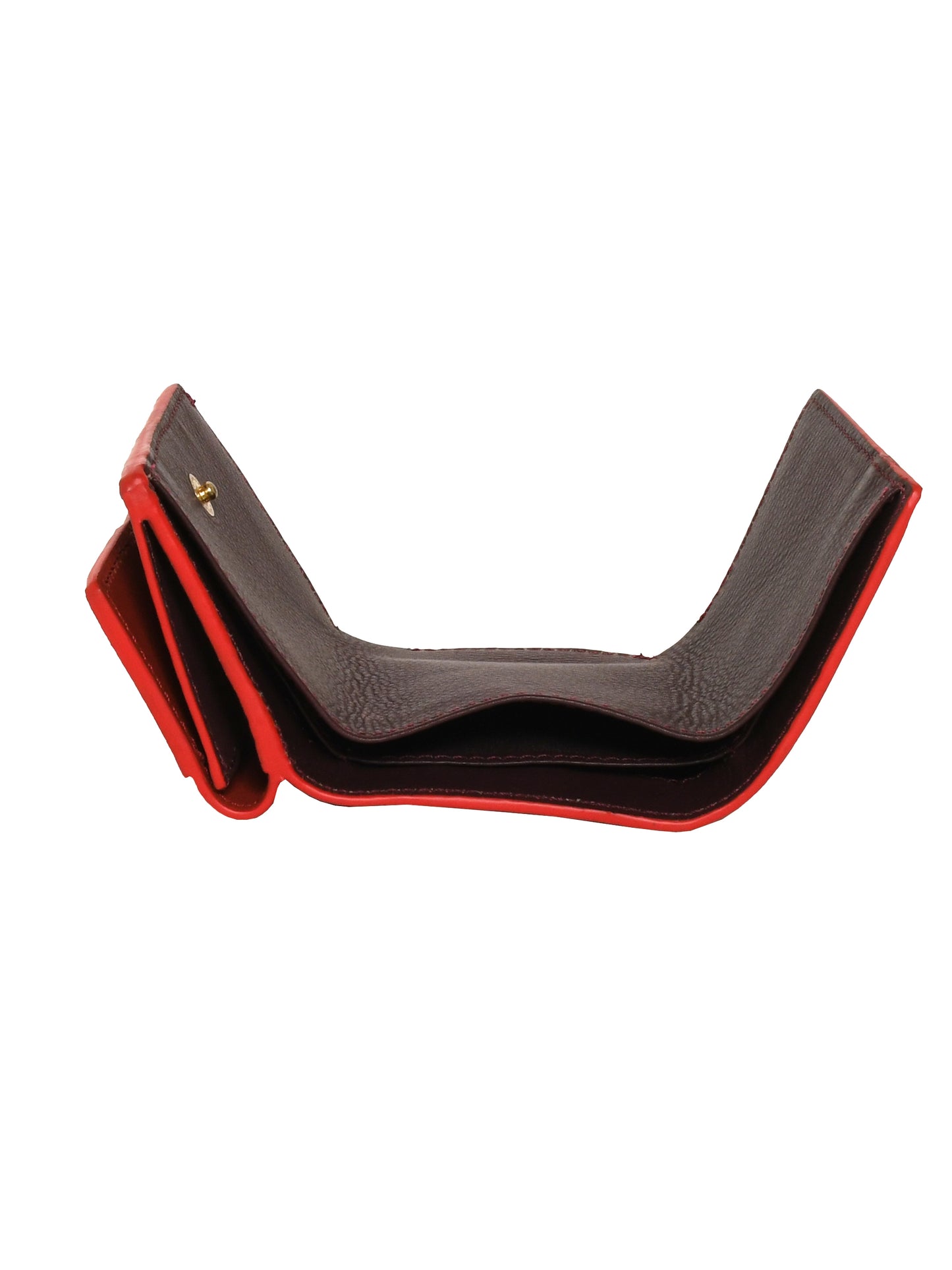 Trifold Wallet for Women- Red/Burgundy