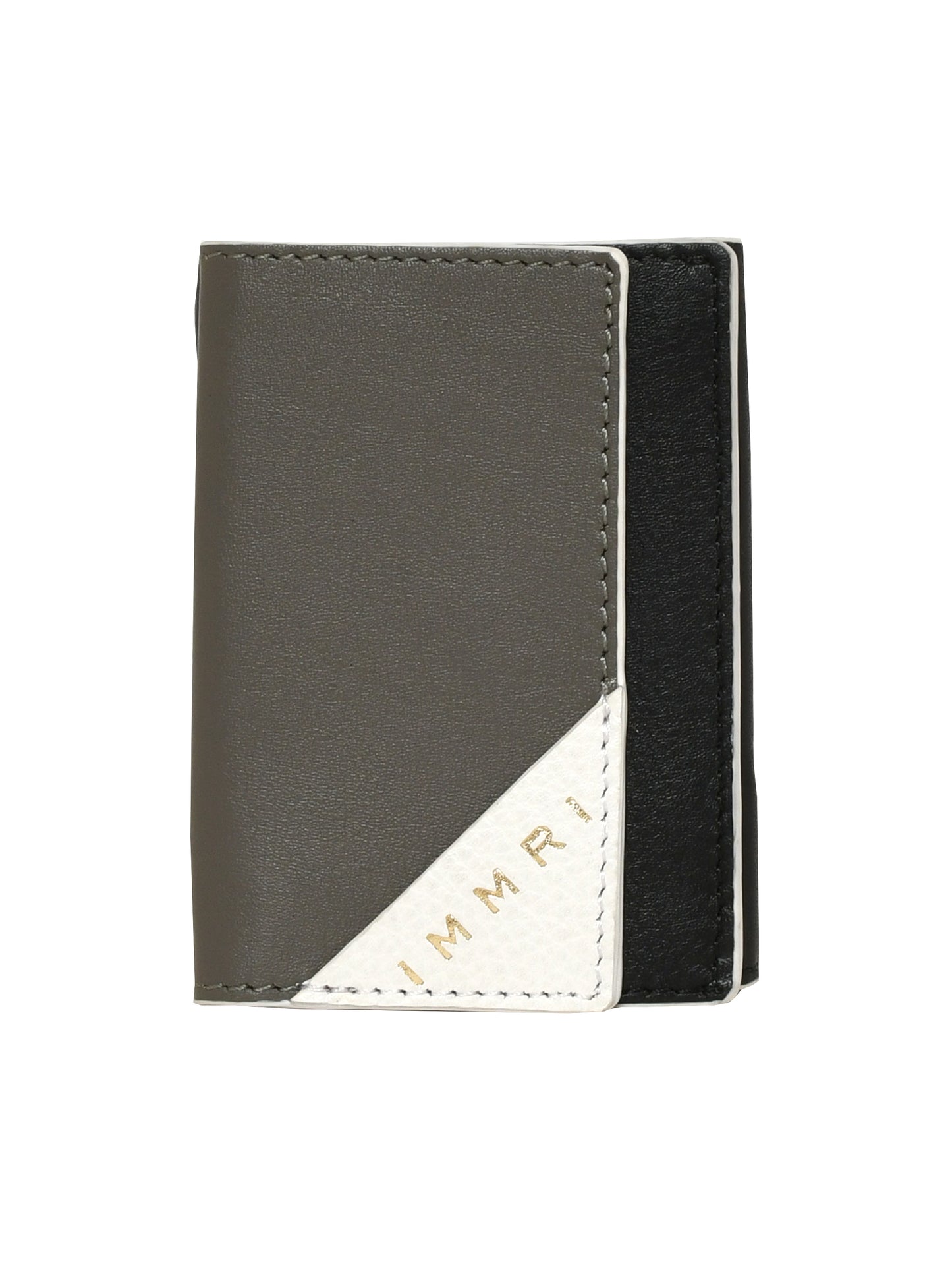 Trifold Wallet for Women- Grey/Black