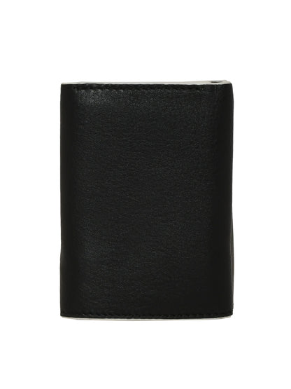 Trifold Wallet for Women- Grey/Black