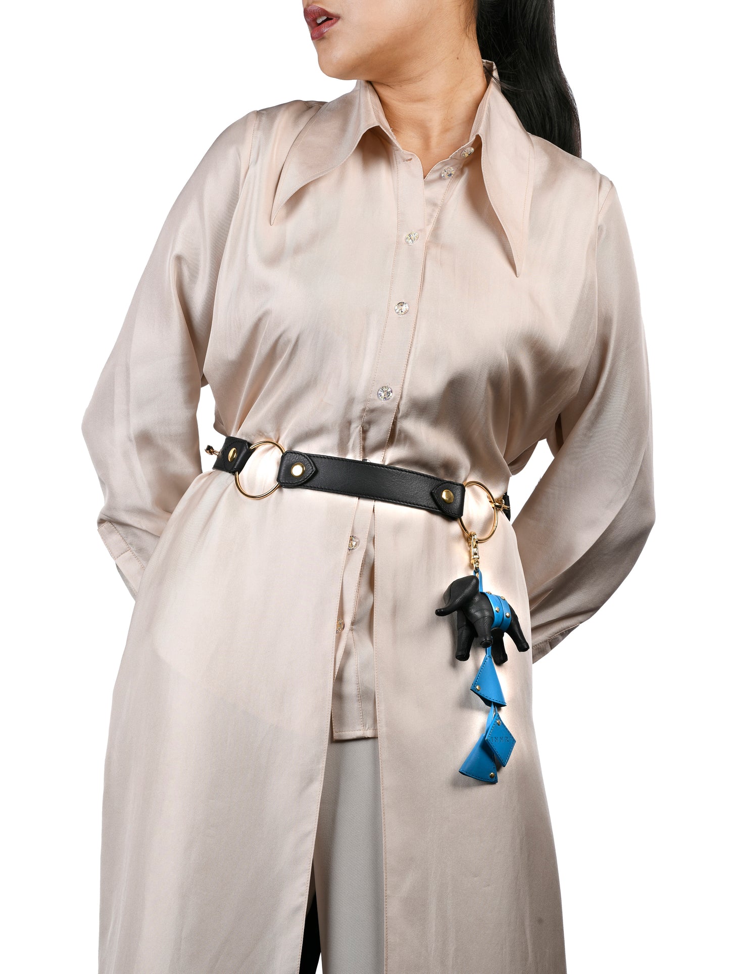 Strap Belt with Hathi Charm
