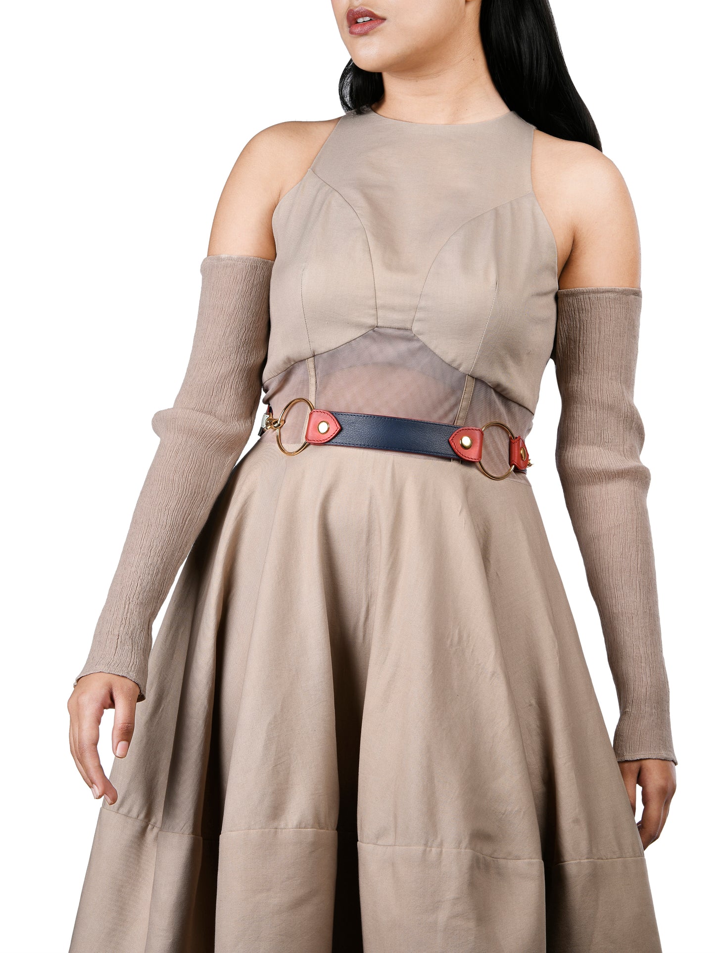 Reversible Strap Belt- Mint Green-Navy