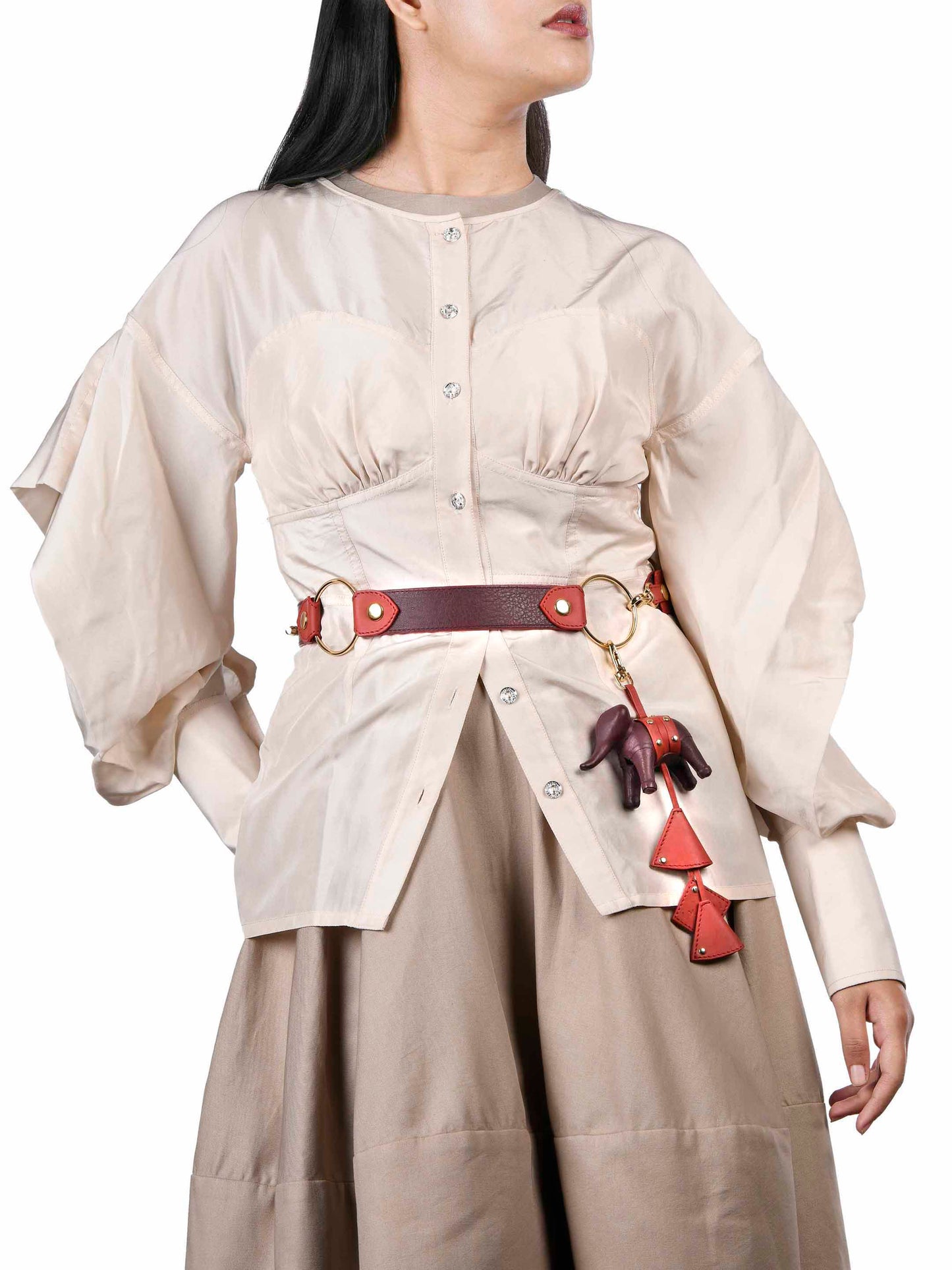 Strap Belt with Hathi Charm