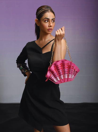 Oyster Bag - Pink & Red