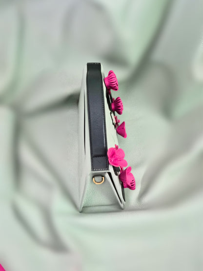 Bloom Bag in Mint green and Pink