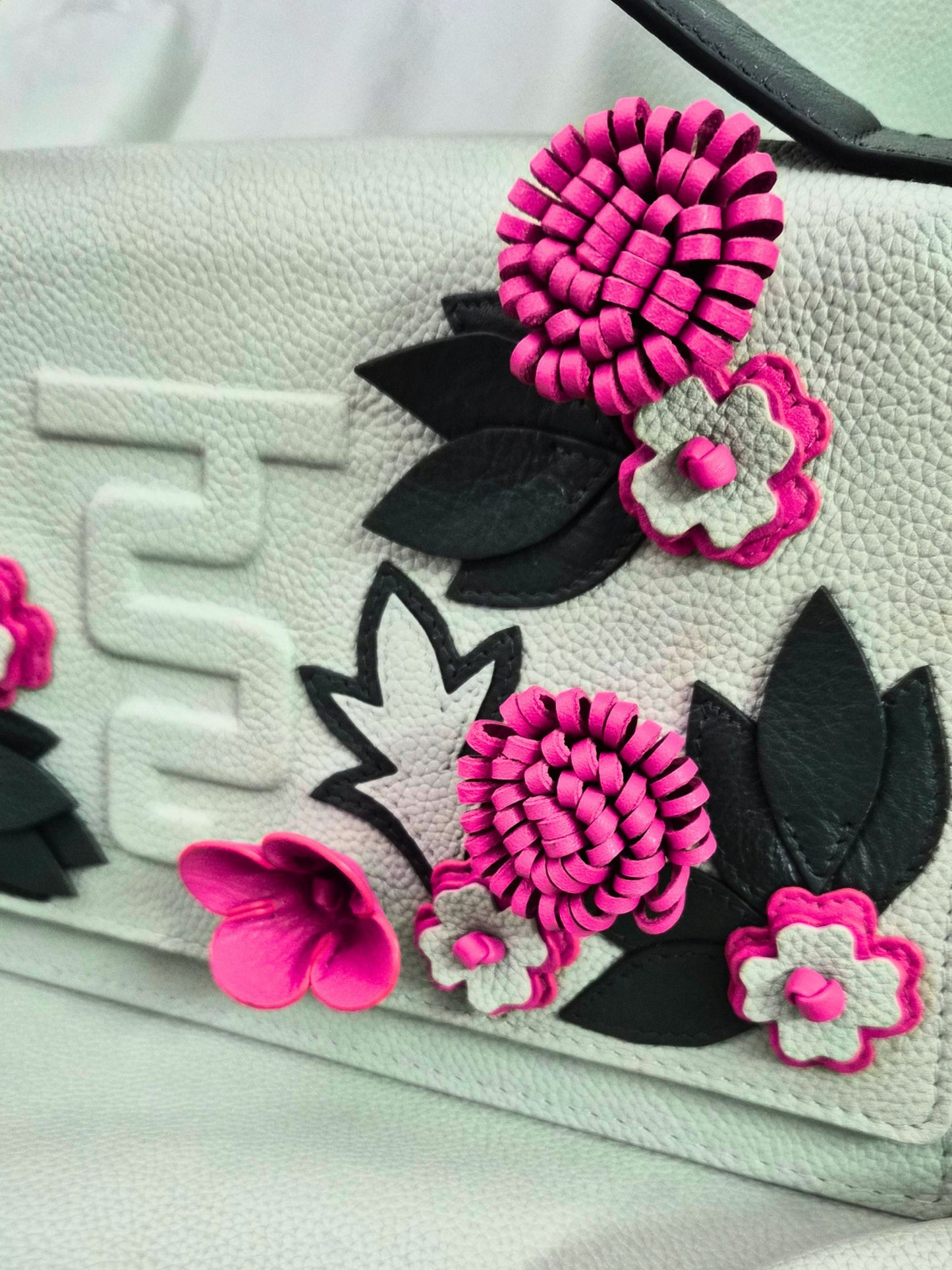 Bloom Bag in Mint green and Pink
