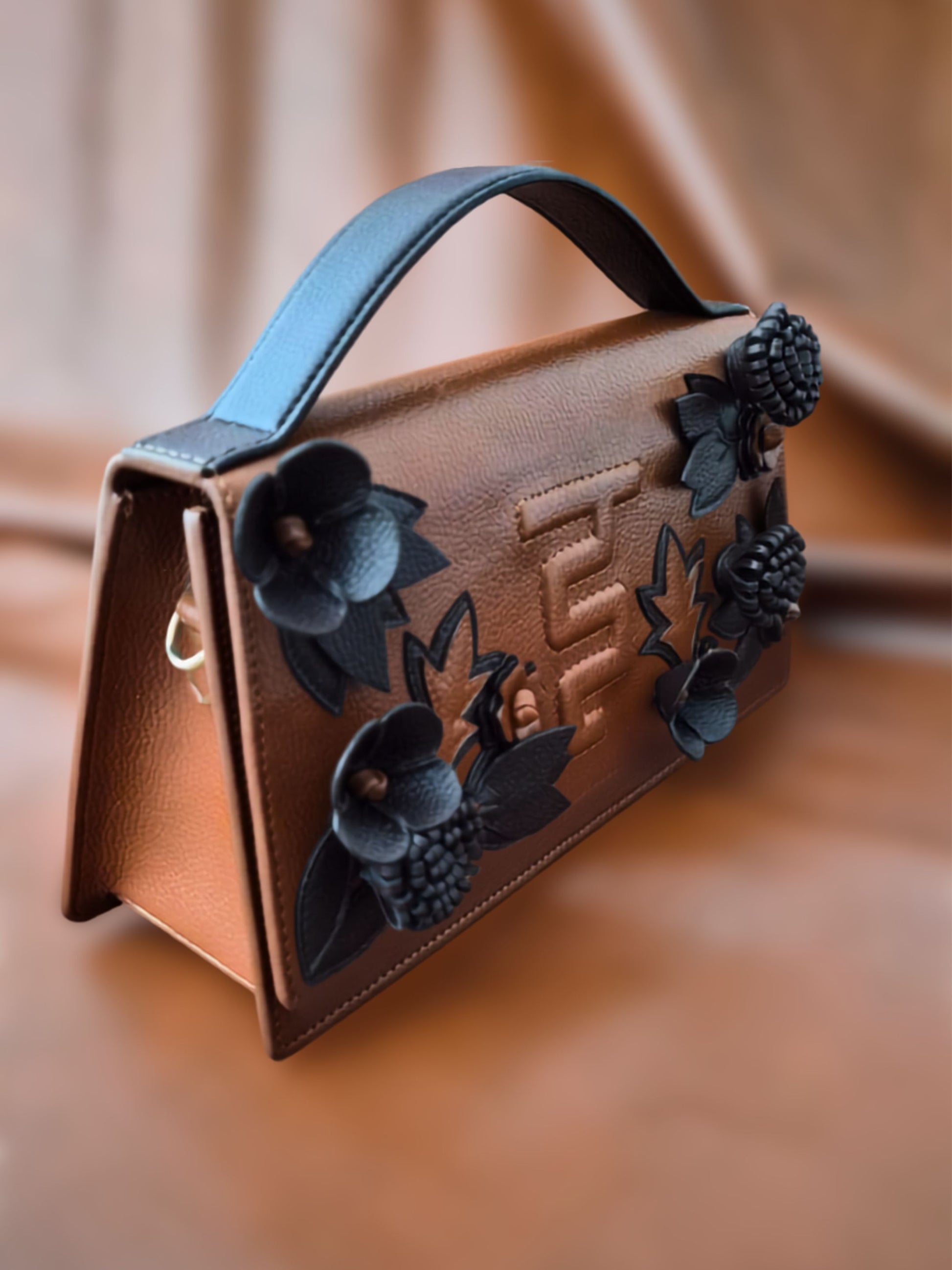Bloom Bag in Tan and Brown