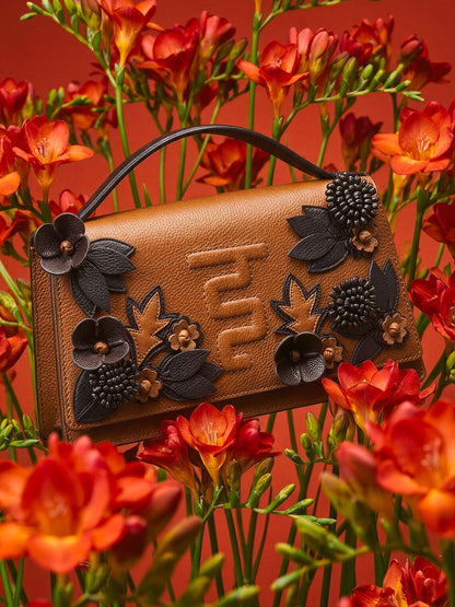 Bloom Bag in Tan and Brown