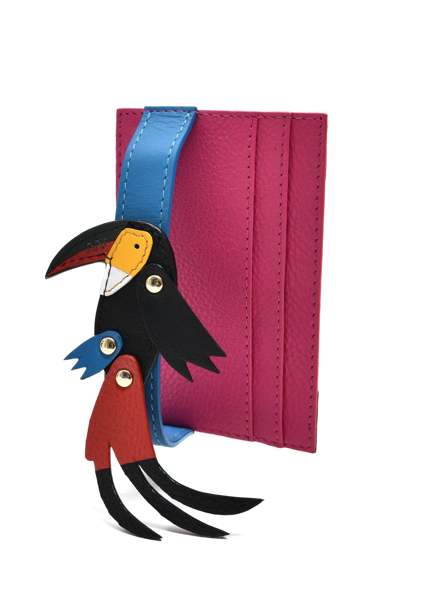Clip-On Charm Card Case in Pink