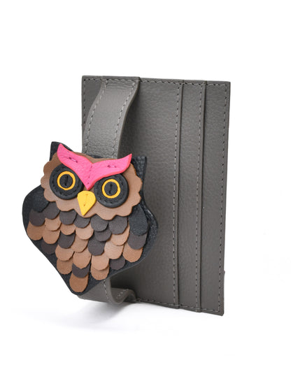 Clip-On Charm Card Case in Grey