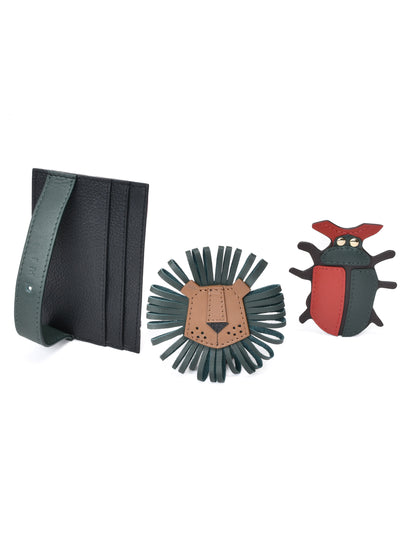 Clip-On Charm Card Case in Black