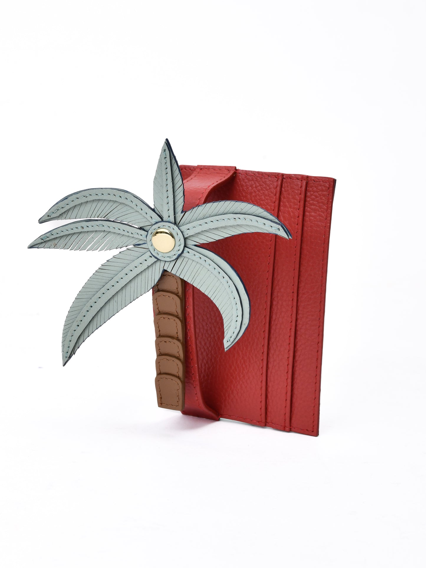 Clip-On Charm Card Case in Red