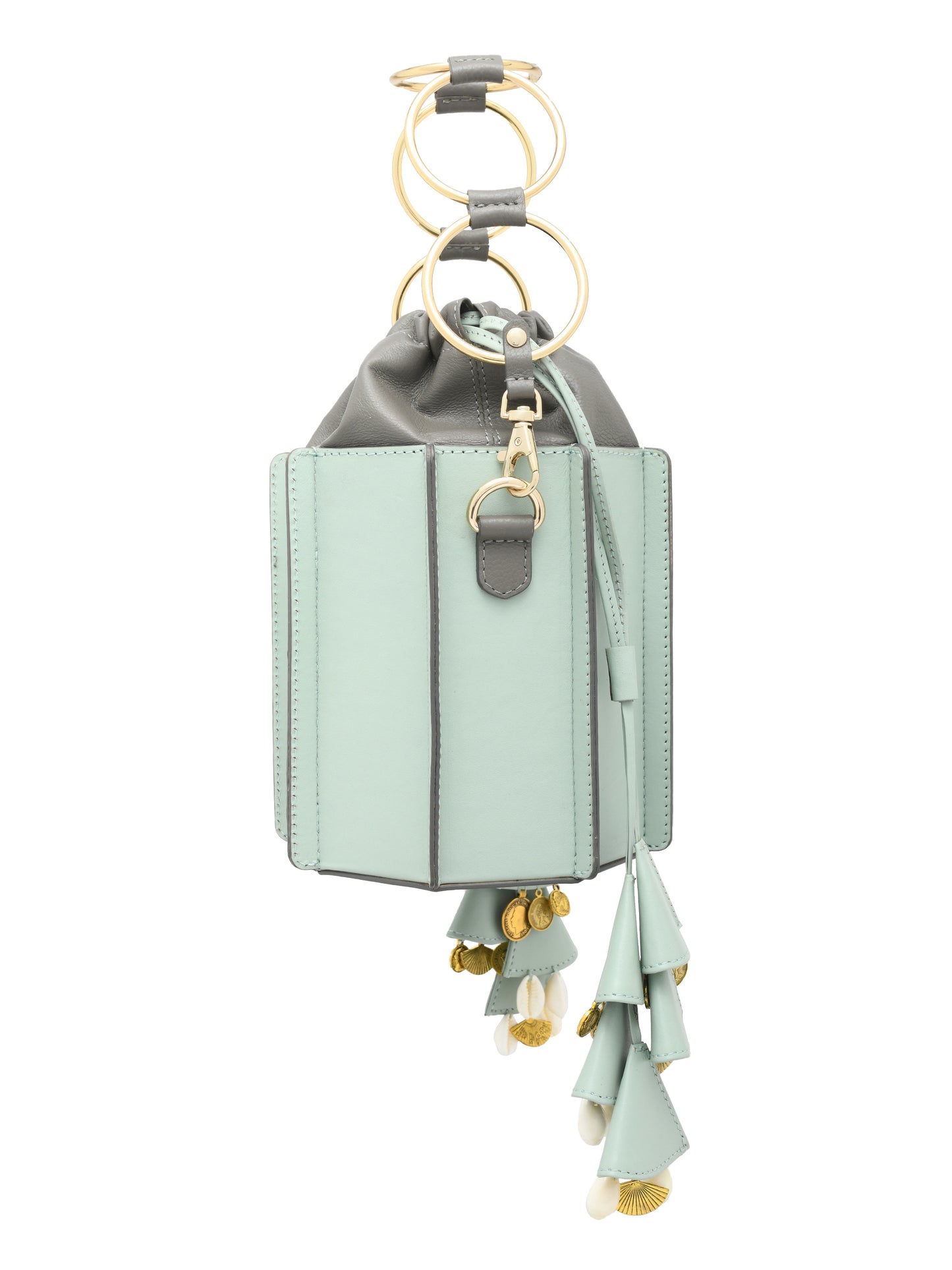 Sunlit Bucket Bag - Mint & Grey