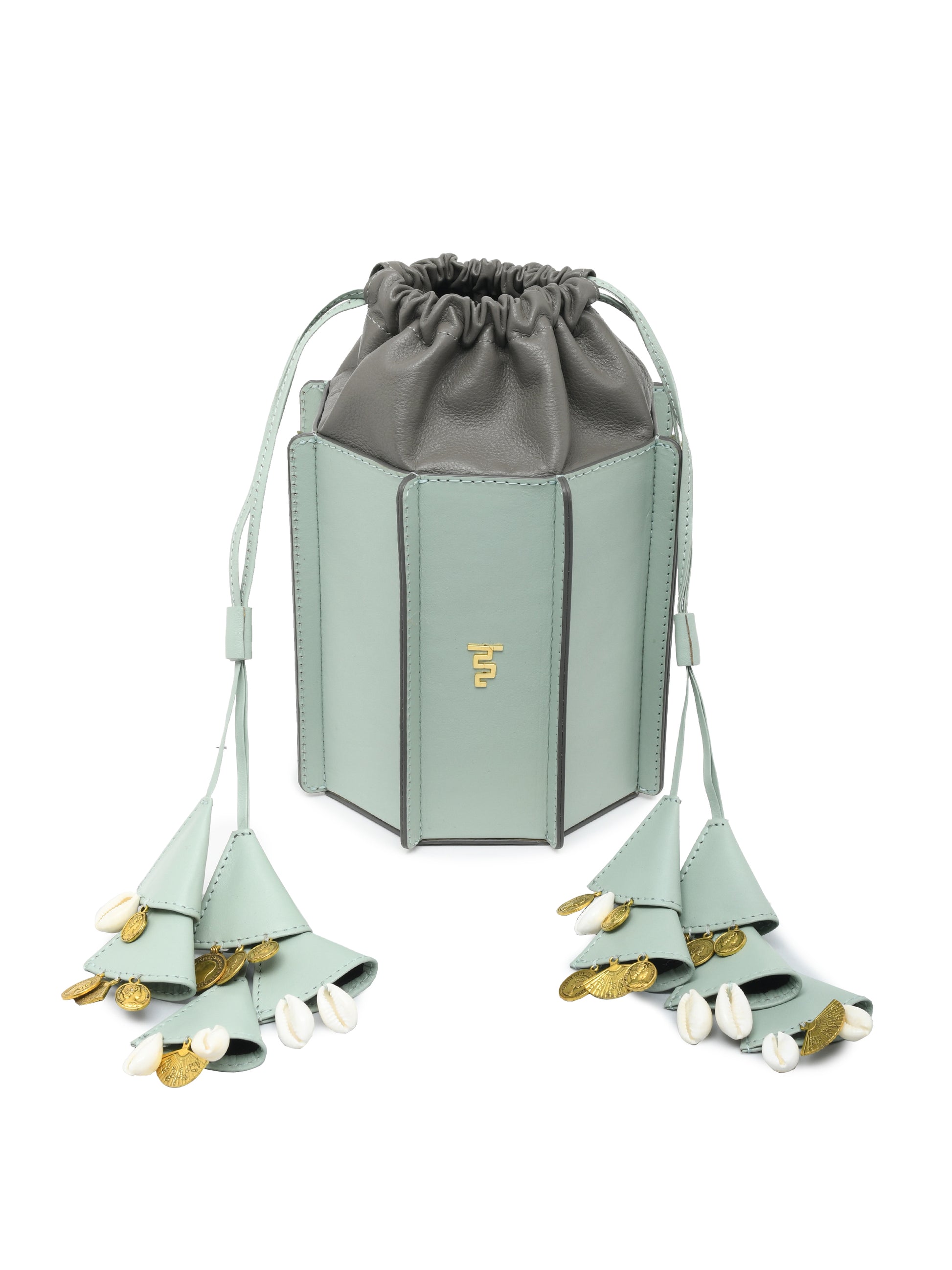 Sunlit Bucket Bag - Mint & Grey