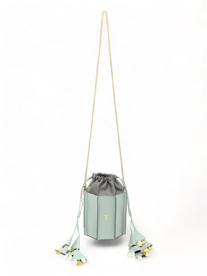 Sunlit Bucket Bag - Mint & Grey