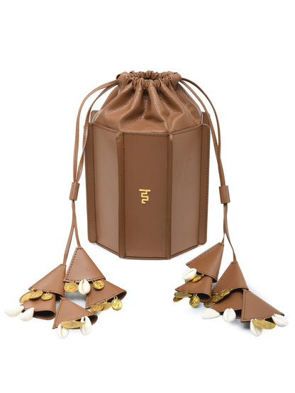 Sunlit Bucket Bag - Tan Brown