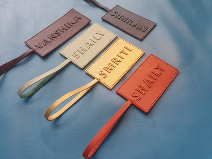 Name tags- Vegan Leather