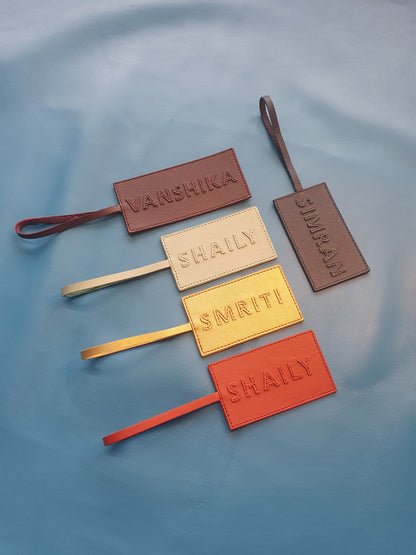 Name tags- Vegan Leather
