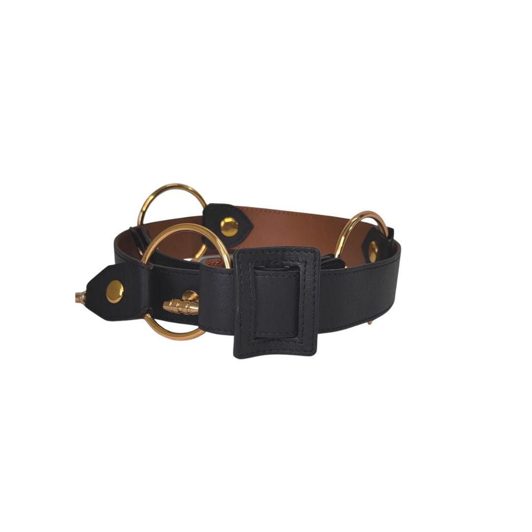 Reversible Strap Belt- Tan and Black