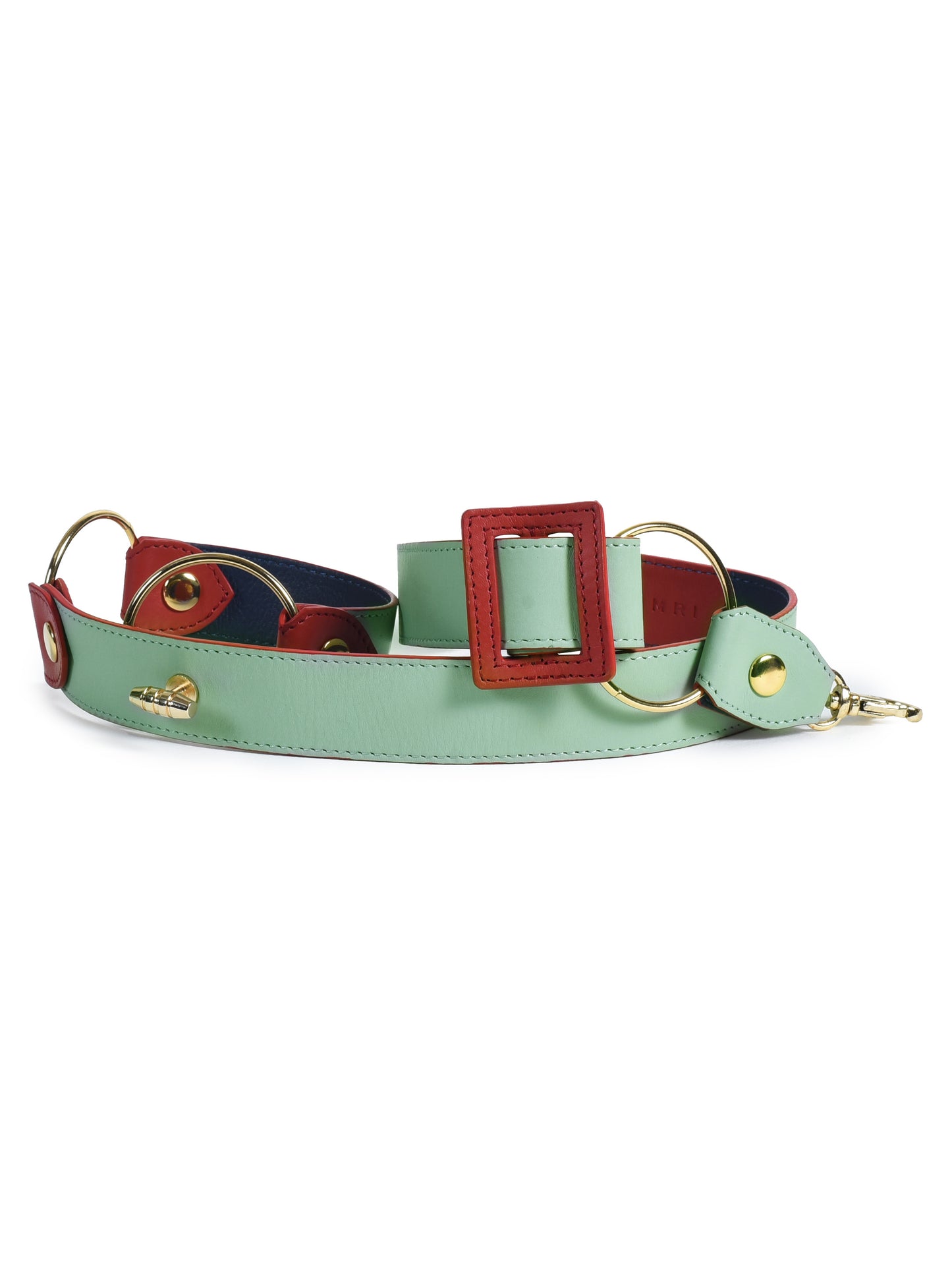 Strap Belt and Mint Potli Bag with Evil Eye Charm