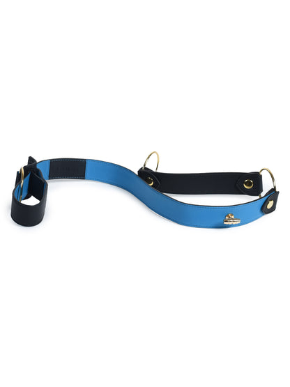 Reversible Strap Belt- Black & Jodhpur Blue