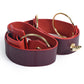 Reversible Strap Belt- Red & Burgundy