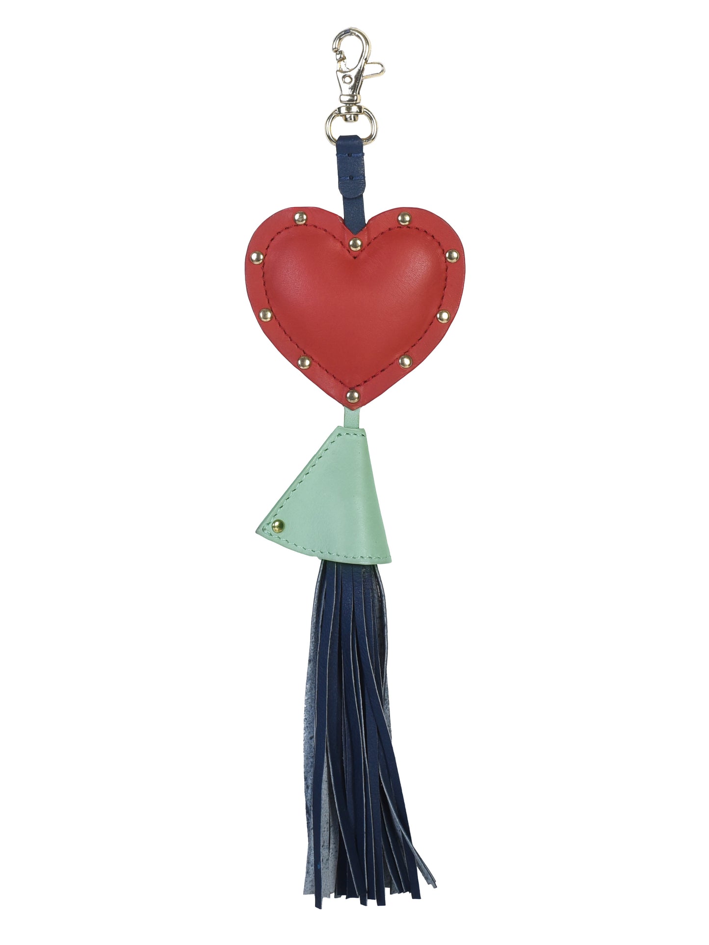 Puffy Heart Charm with Tassel