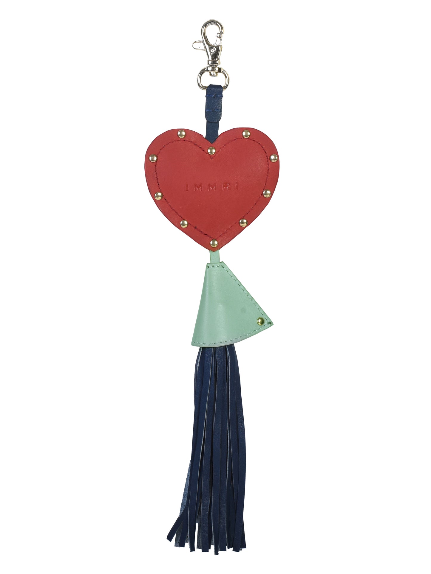 Puffy Heart Charm with Tassel