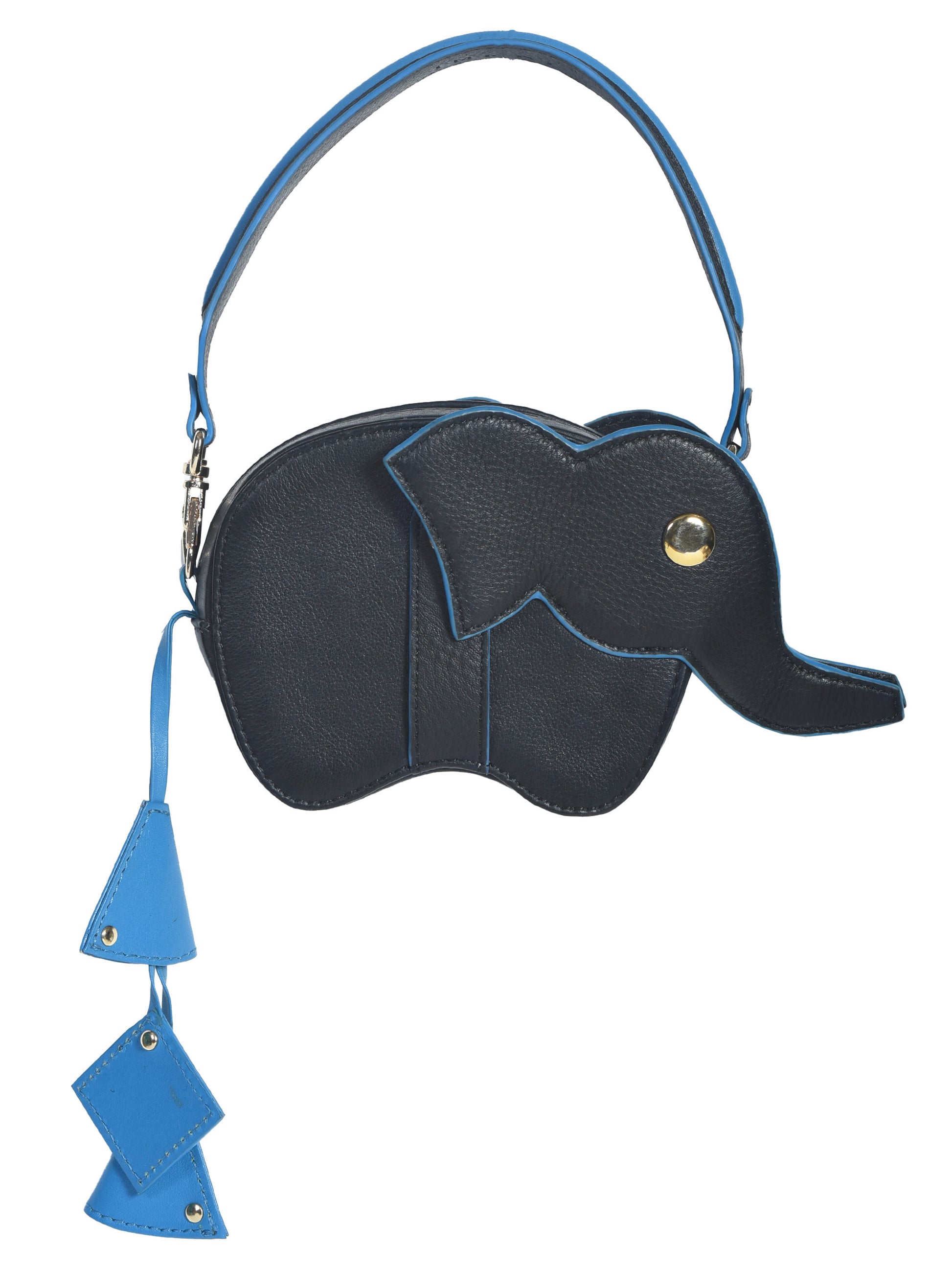 Black Hathi Batua Bag with Strap Belt
