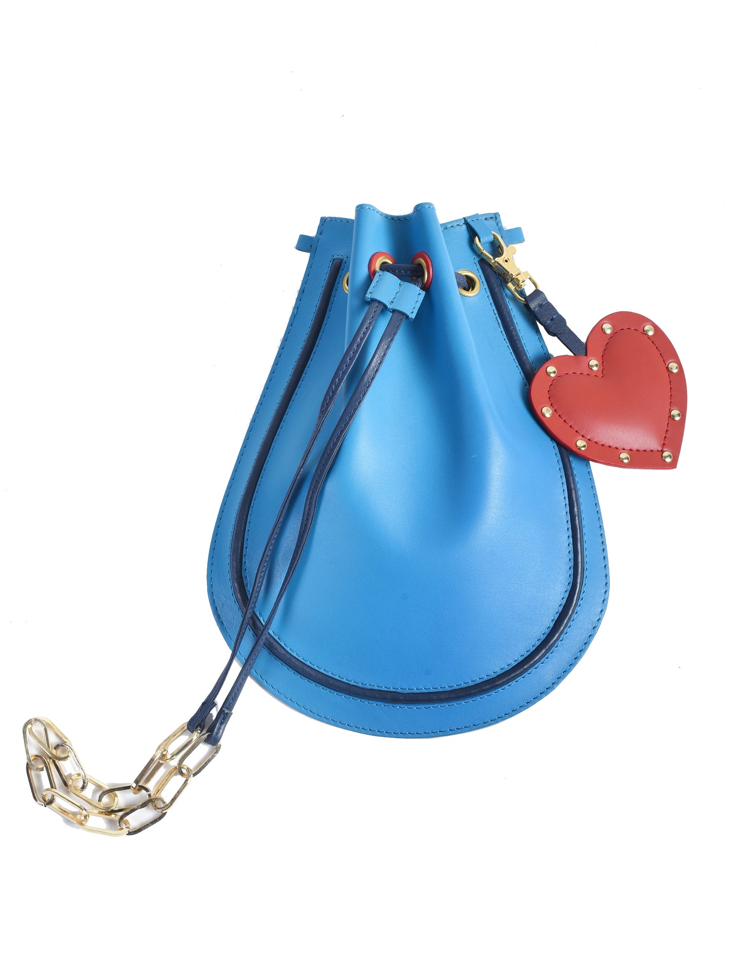 Strap Belt and Jodhpuri Potli Bag with Heart Charm