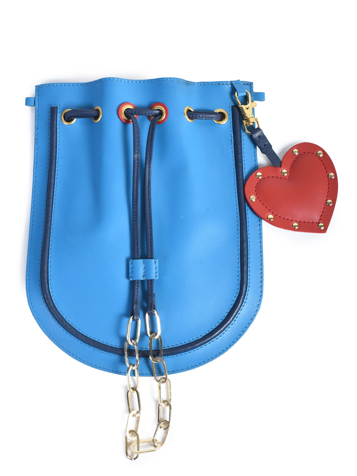 Strap Belt and Jodhpuri Potli Bag with Heart Charm