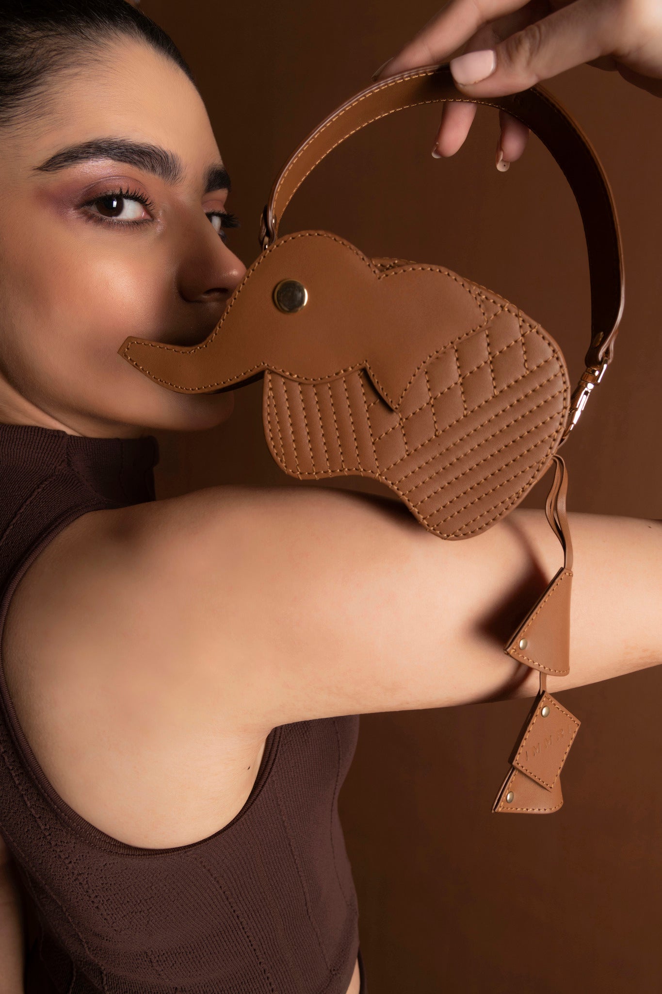 Hathi Batua Bag - Tan