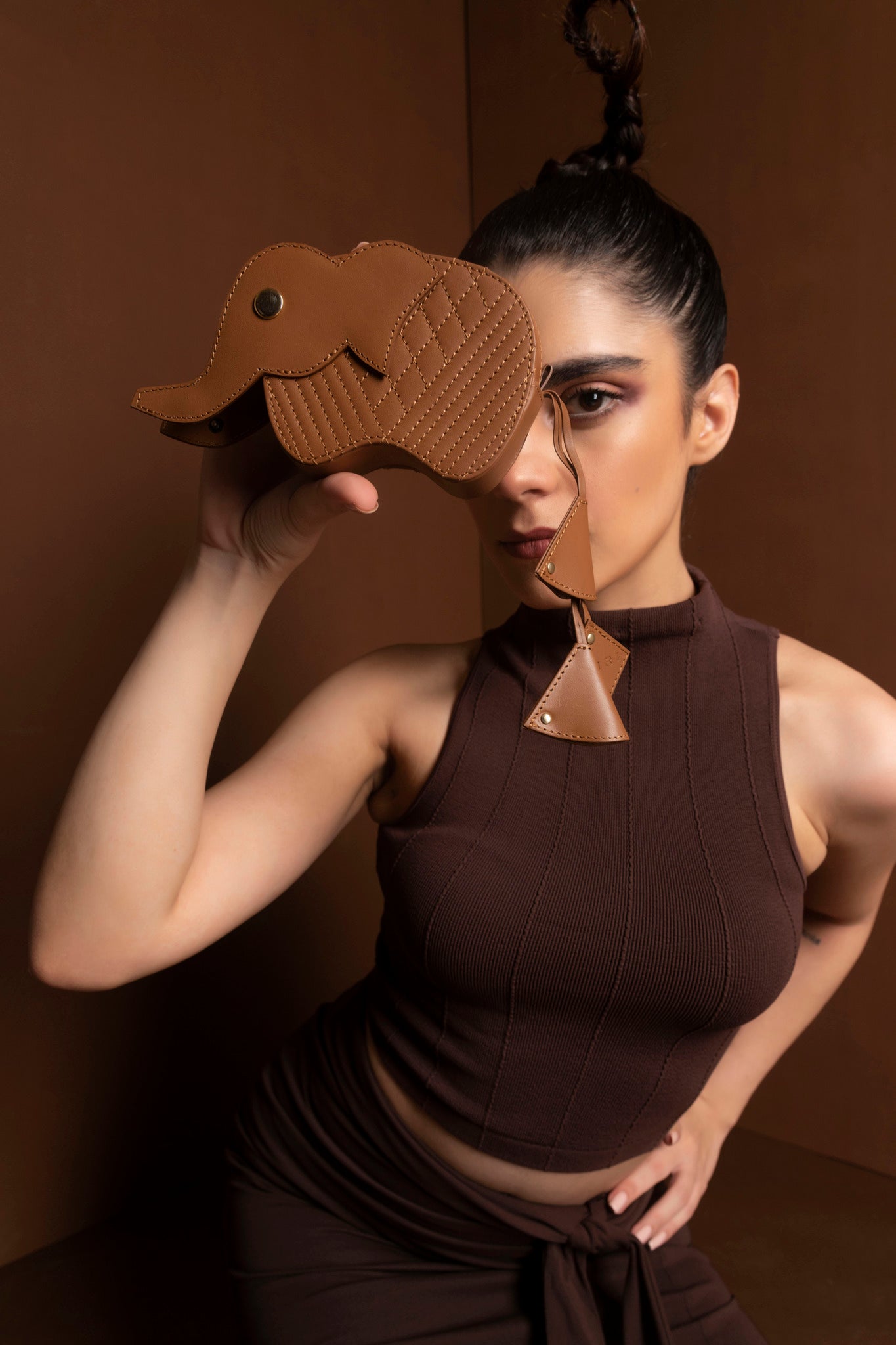 Hathi Batua Bag - Tan