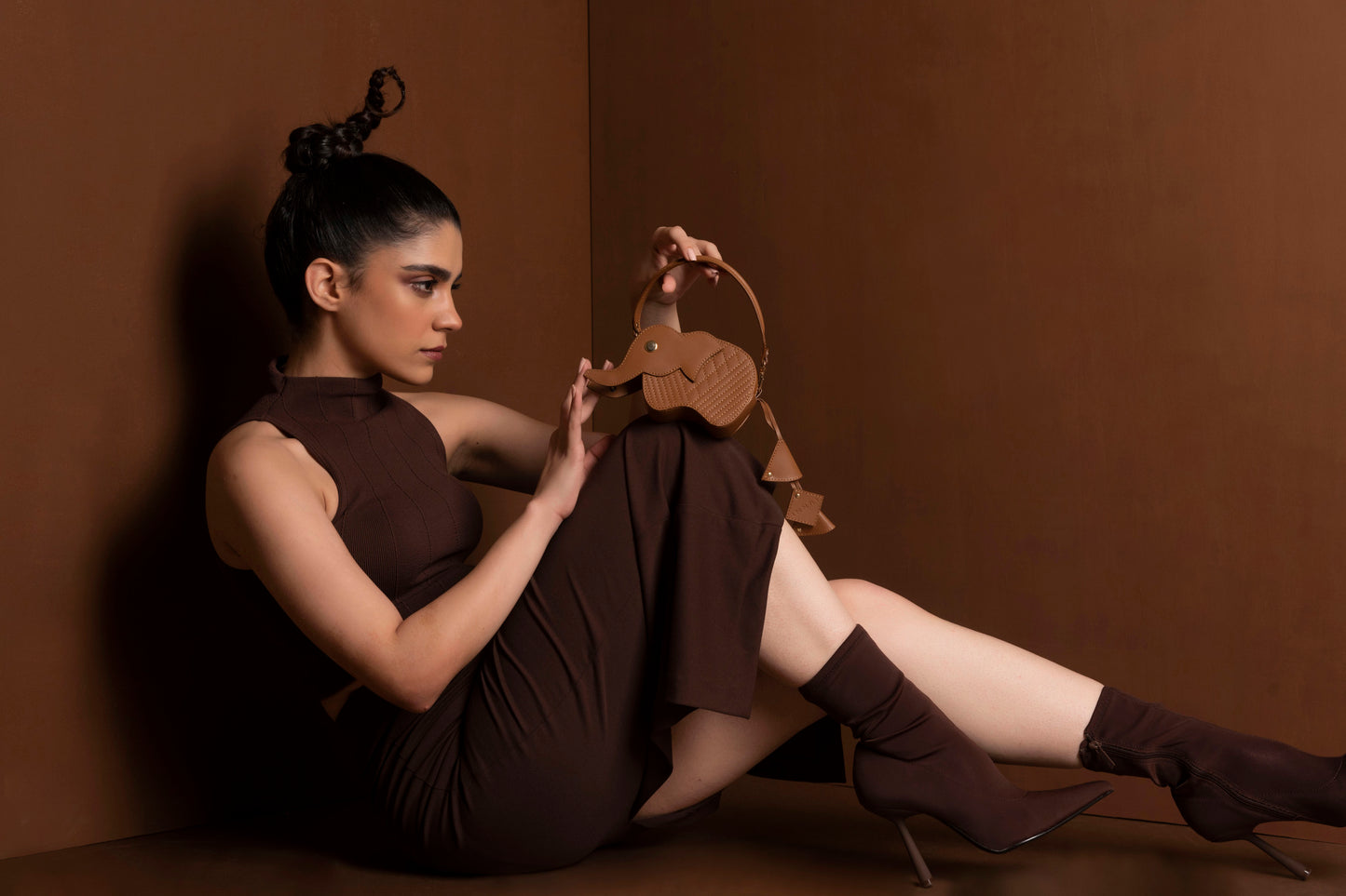 Hathi Batua Bag - Tan
